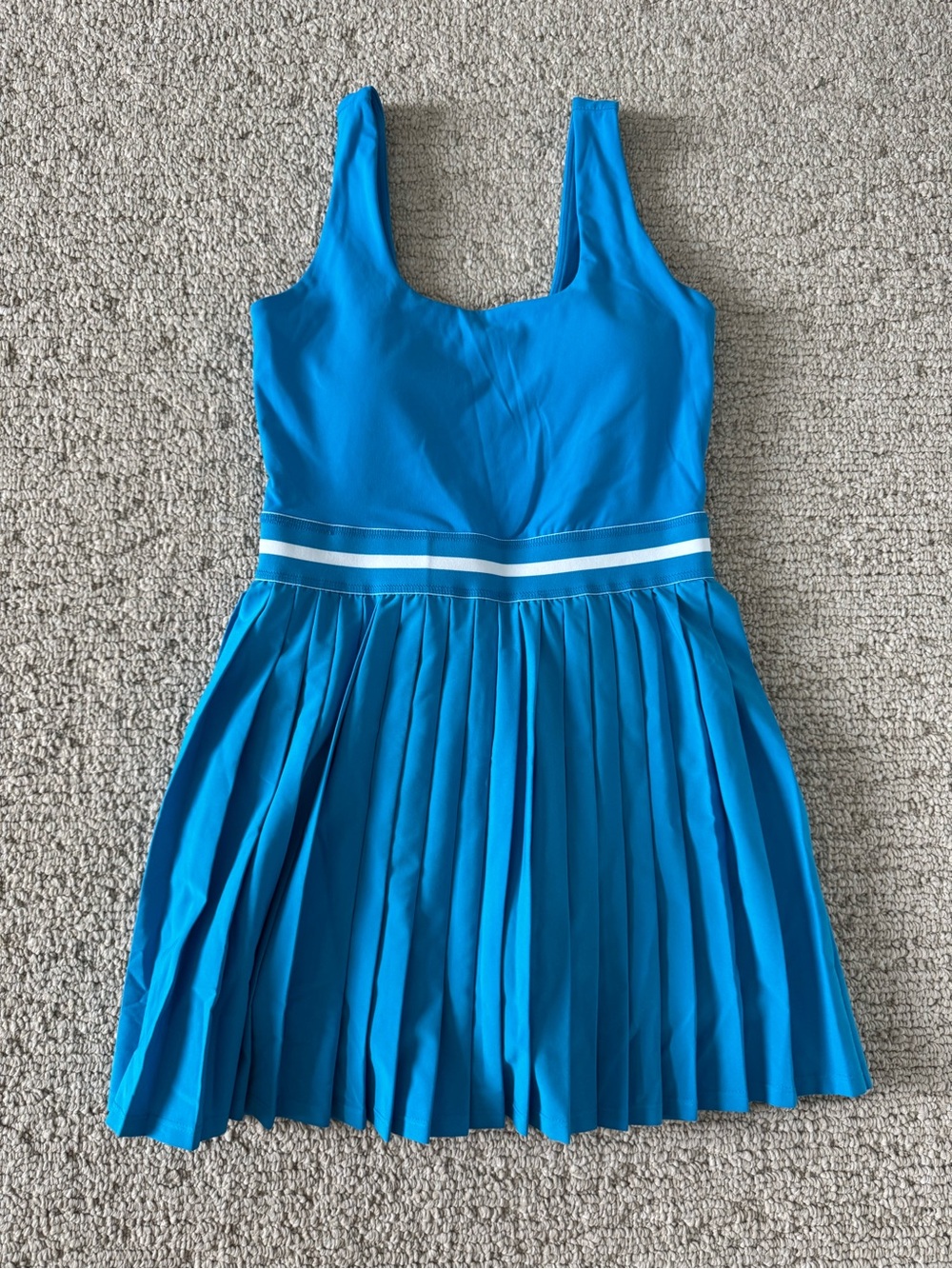 all in motion Bright Blue Pleated Dance Costume